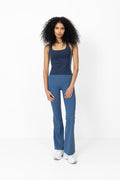 Silhouette Flare Pants - Blue Shadow