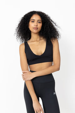 Soft Touch Padded Sports Bra - Black