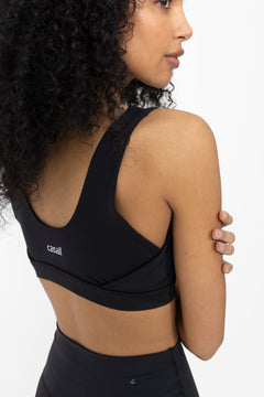 Soft Touch Padded Sports Bra - Black