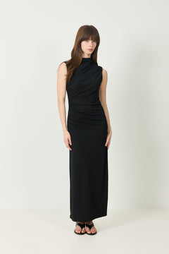 Moa Sl Ankle Dress - Black