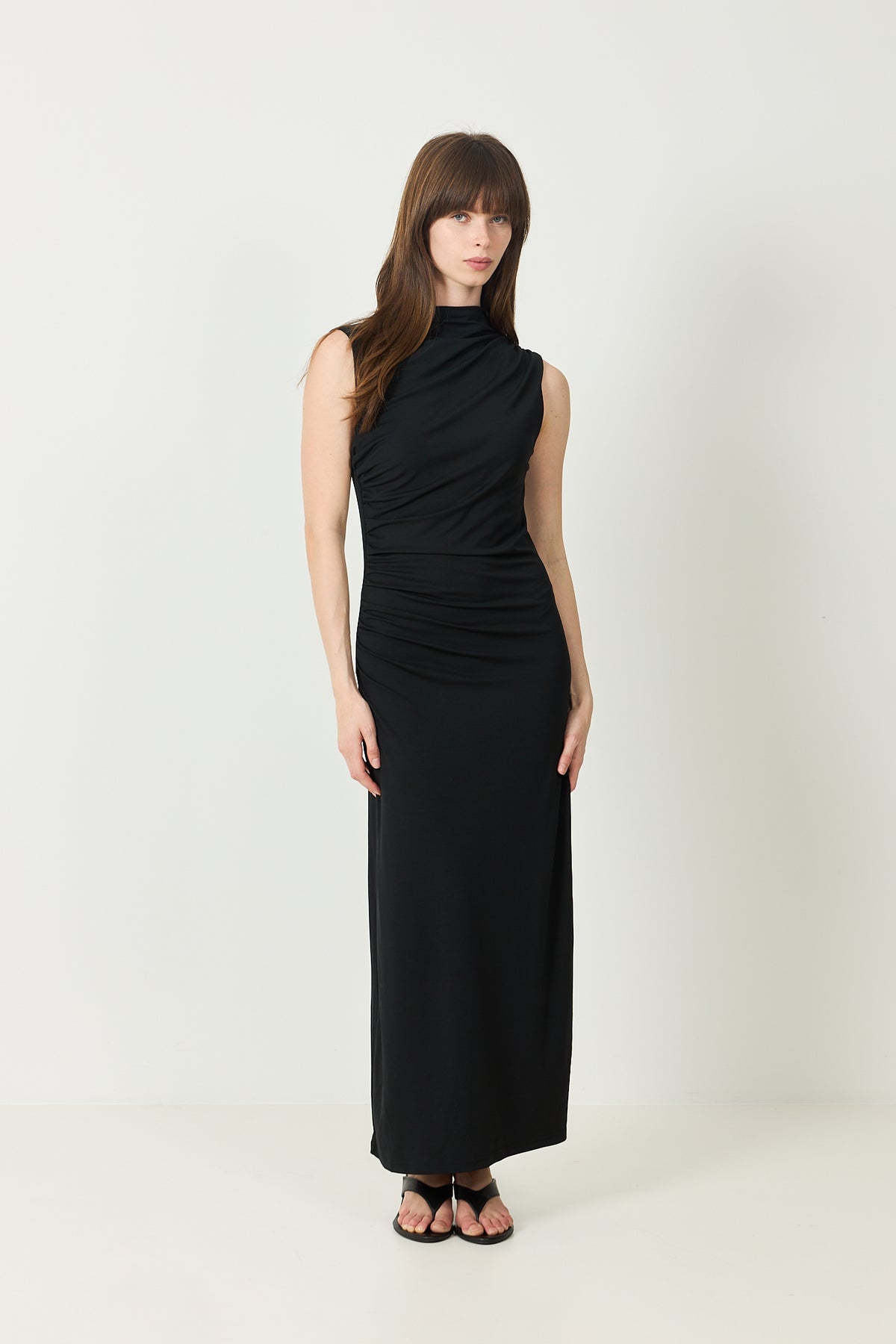Moa Sl Ankle Dress - Black
