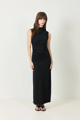 Moa Sl Ankle Dress - Black