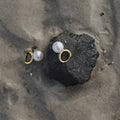 Essie - Pearl Hoop Earrings - Gold