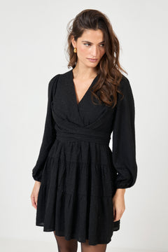 Hedvig Mini Dress - Black Silver
