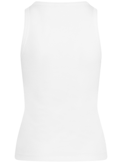 Ella Rib Top - White