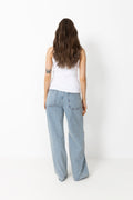 Ella Rib Top - White