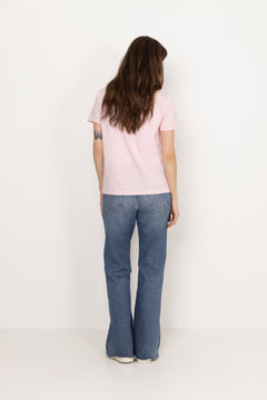 Basic Cotton Jersey T-Shirt - Chalk Pink