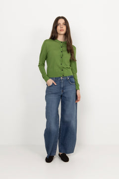 Lilja Merino Cardigan - Tulip Green