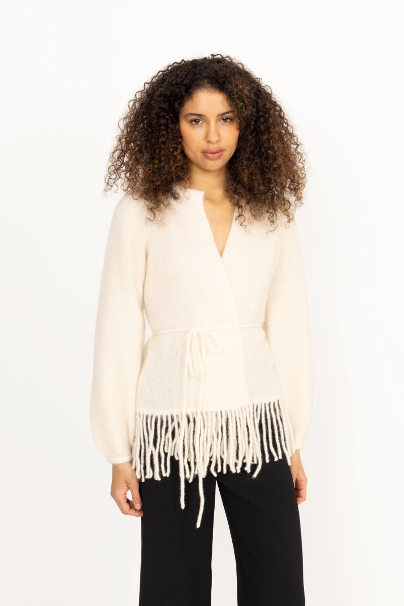 Fidele Chunky Cardigan - Bright White