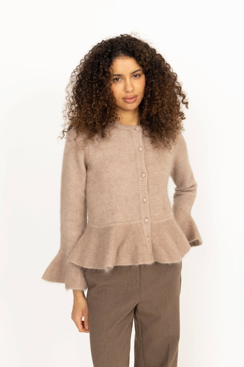 Maren Chunky Cardigan - Hazel Beige