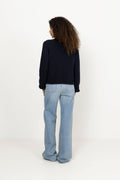 Claire Cotton Cardigan - Navy