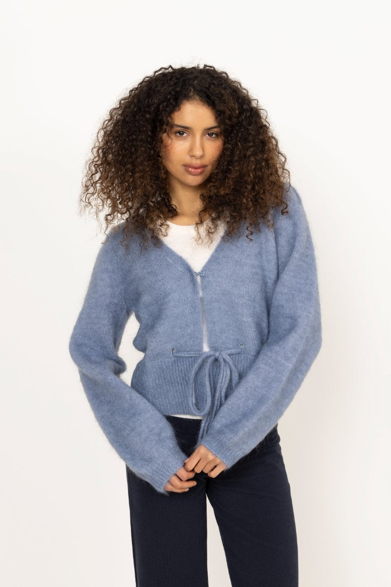 Malin Chunky Cardigan - Denim Blue