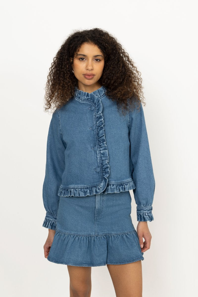 Betty Denim Jacket - Denim Medium Wash