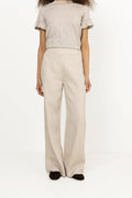 Molly Linen Pants - Beige Melange