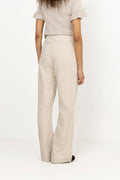 Molly Linen Pants - Beige Melange