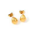 May - Classic Drop Earrings Stainless Steel - Gold