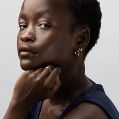 May - Classic Drop Earrings Stainless Steel - Gold