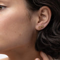 Irma - Clover Stud Earrings Stainless Steel - Gold