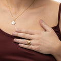 Ruta - Flower Adjustable Ring Stainless Steel - Gold