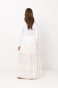 Lita Maxi Skirt - White