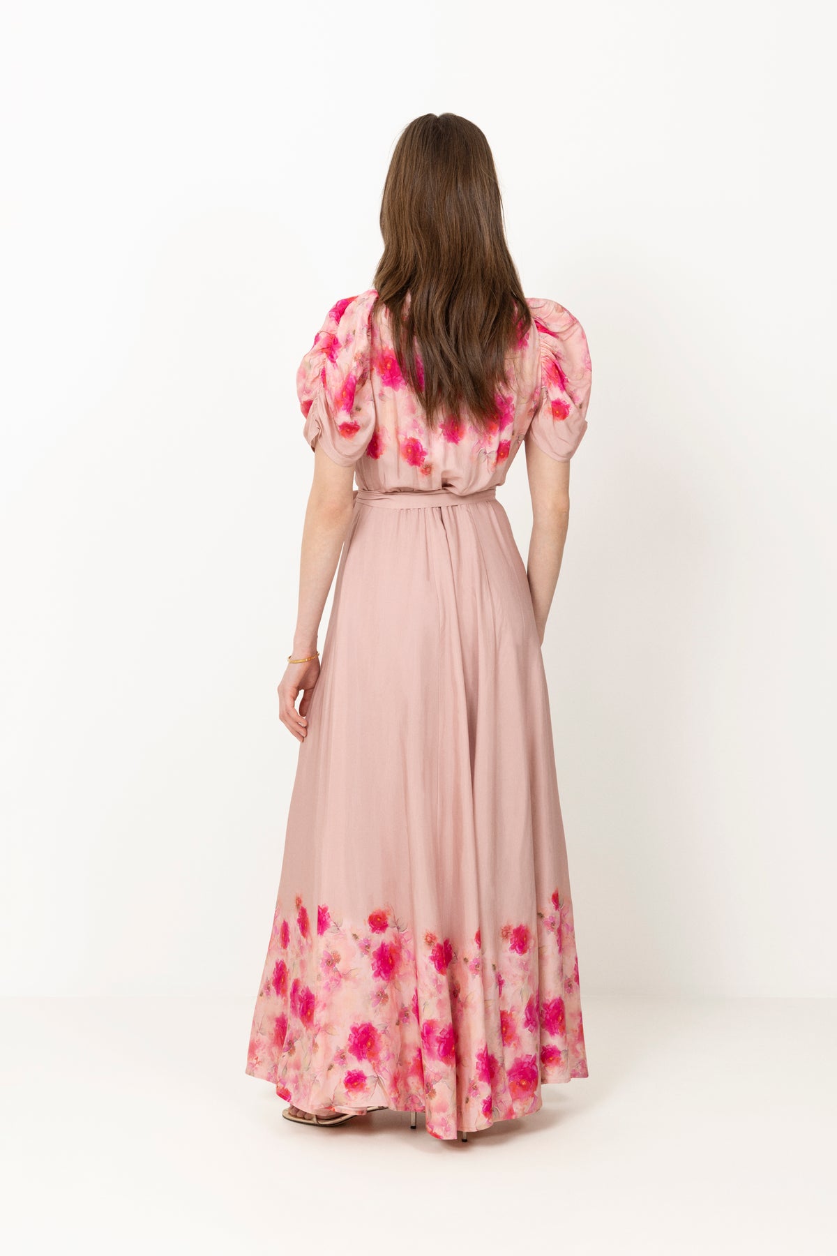 Emma Peonies Dress - Vintage Peonies Rose
