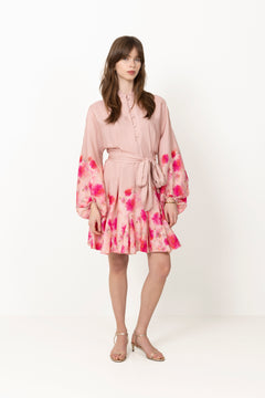 Aliah Peonies Dress - Vintage Peonies Rose