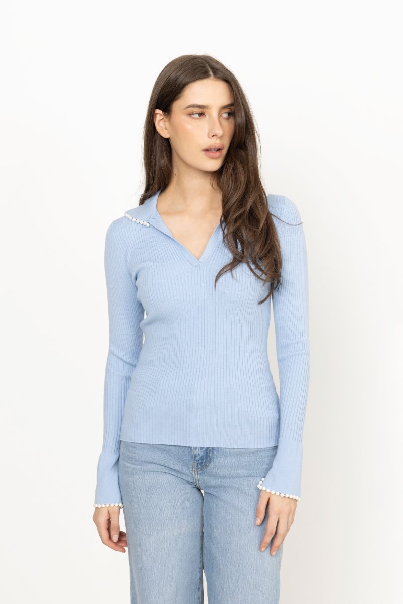 Alyssa Blouse - Light Blue