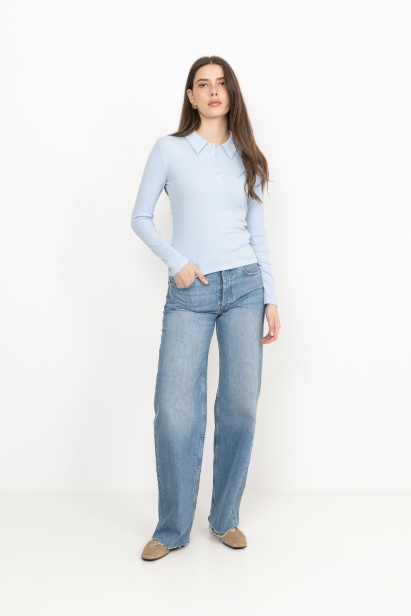 Ivone Blouse - Light Blue