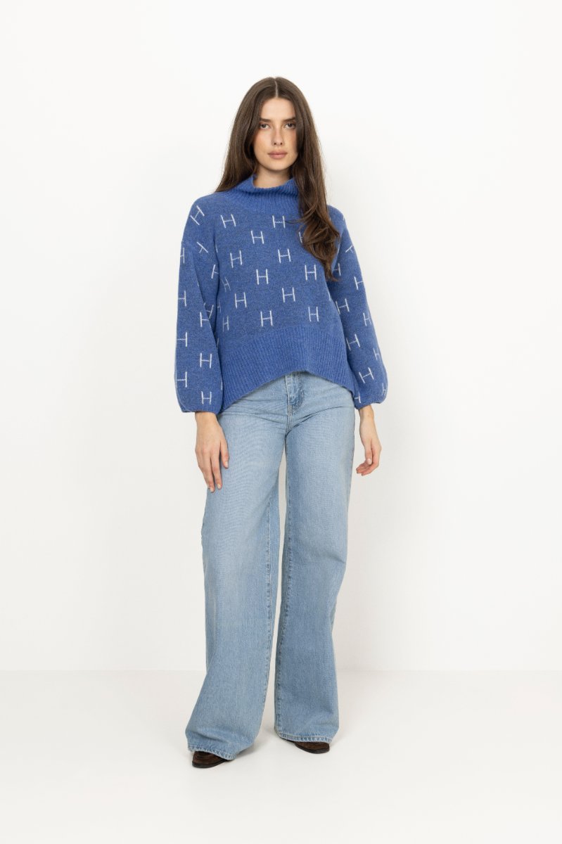 Fam Short Sweater - Blue Yonder