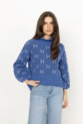 Fam Short Sweater - Blue Yonder