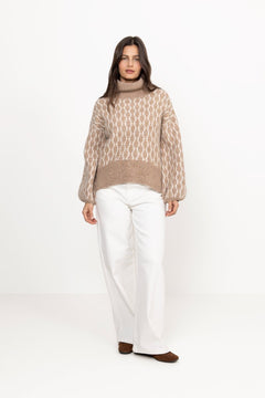 Fam New Pattern - Light Brown Melange