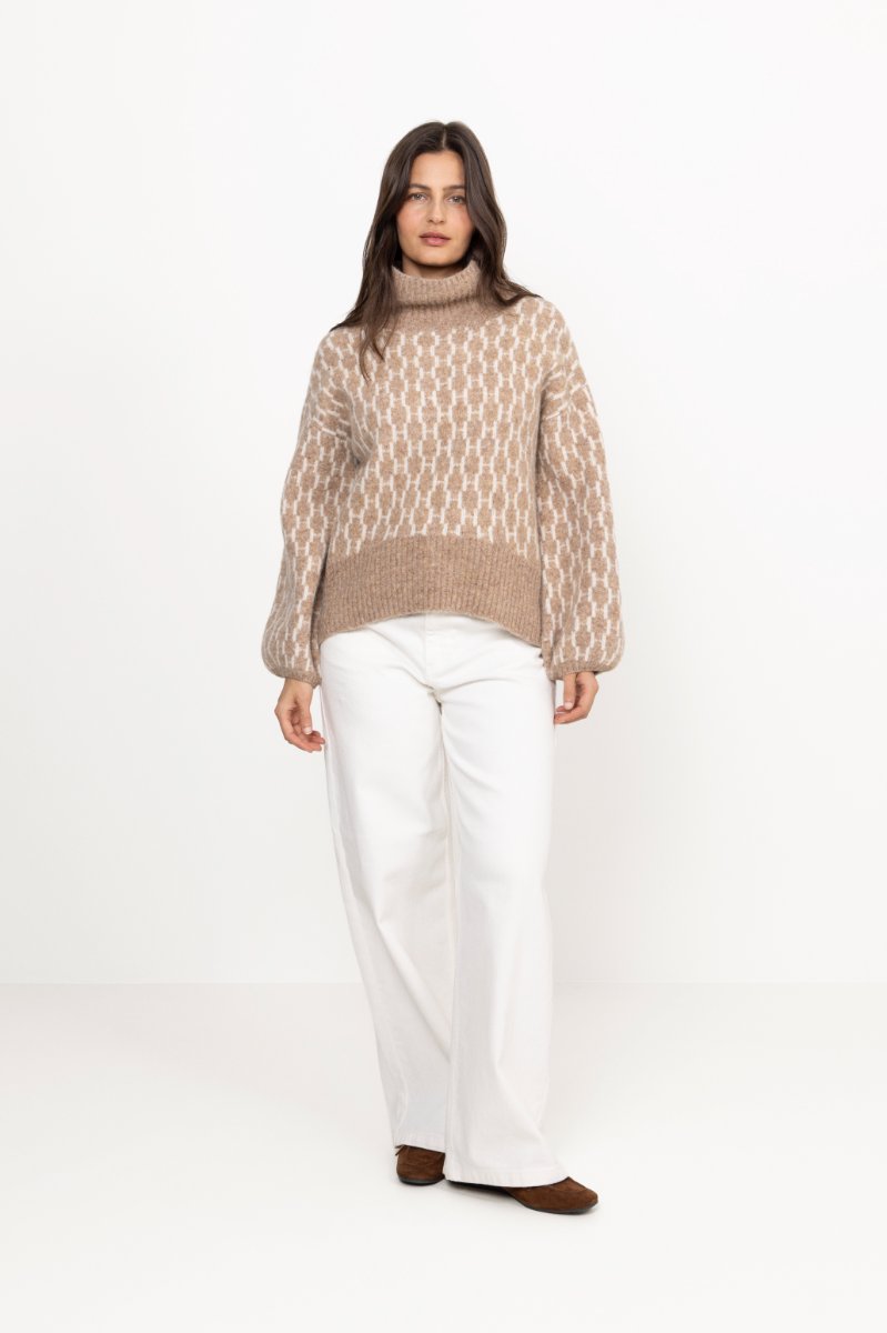Fam New Pattern - Light Brown Melange