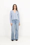 Pernille Short Cardigan - Skyway