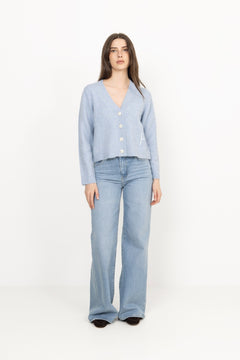 Pernille Short Cardigan - Skyway