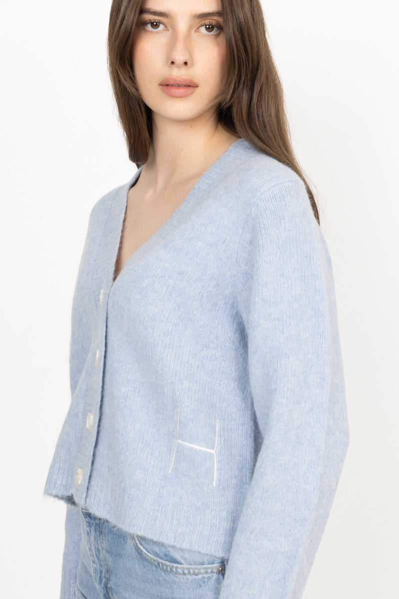 Pernille Short Cardigan - Skyway