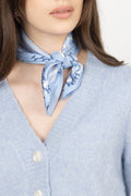 Isadora Silk Scarf Small - Skyway