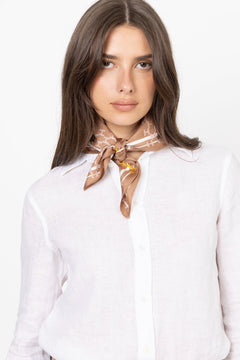 Isadora Silk Scarf Small - Mocha Mousse
