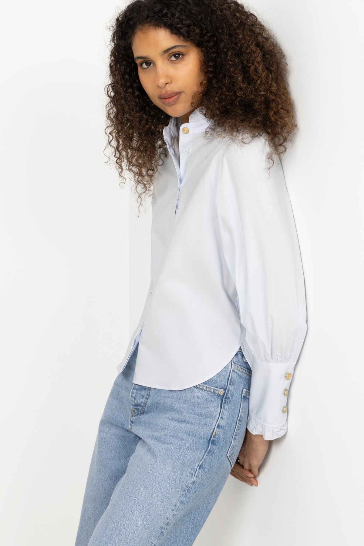 Maira Blouse - Ice Blue