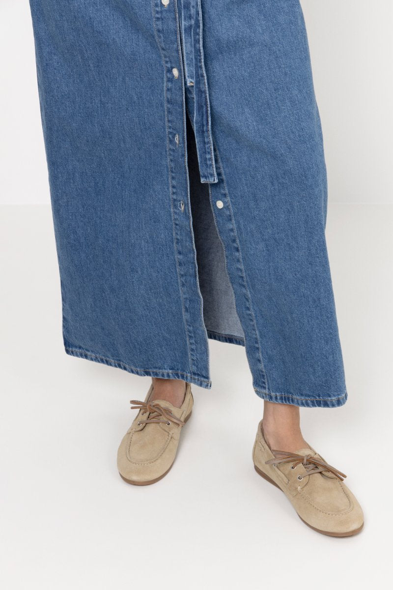 Daisy Boat Shoe - Earth Suede