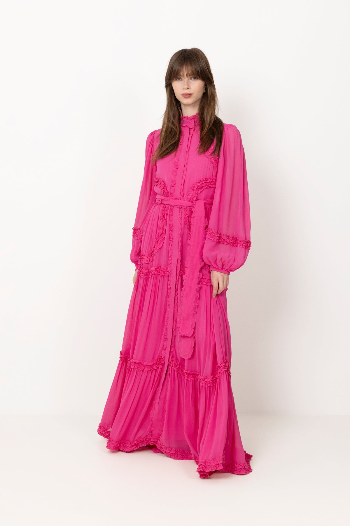 Violetta Maxi Dress - Hot Pink