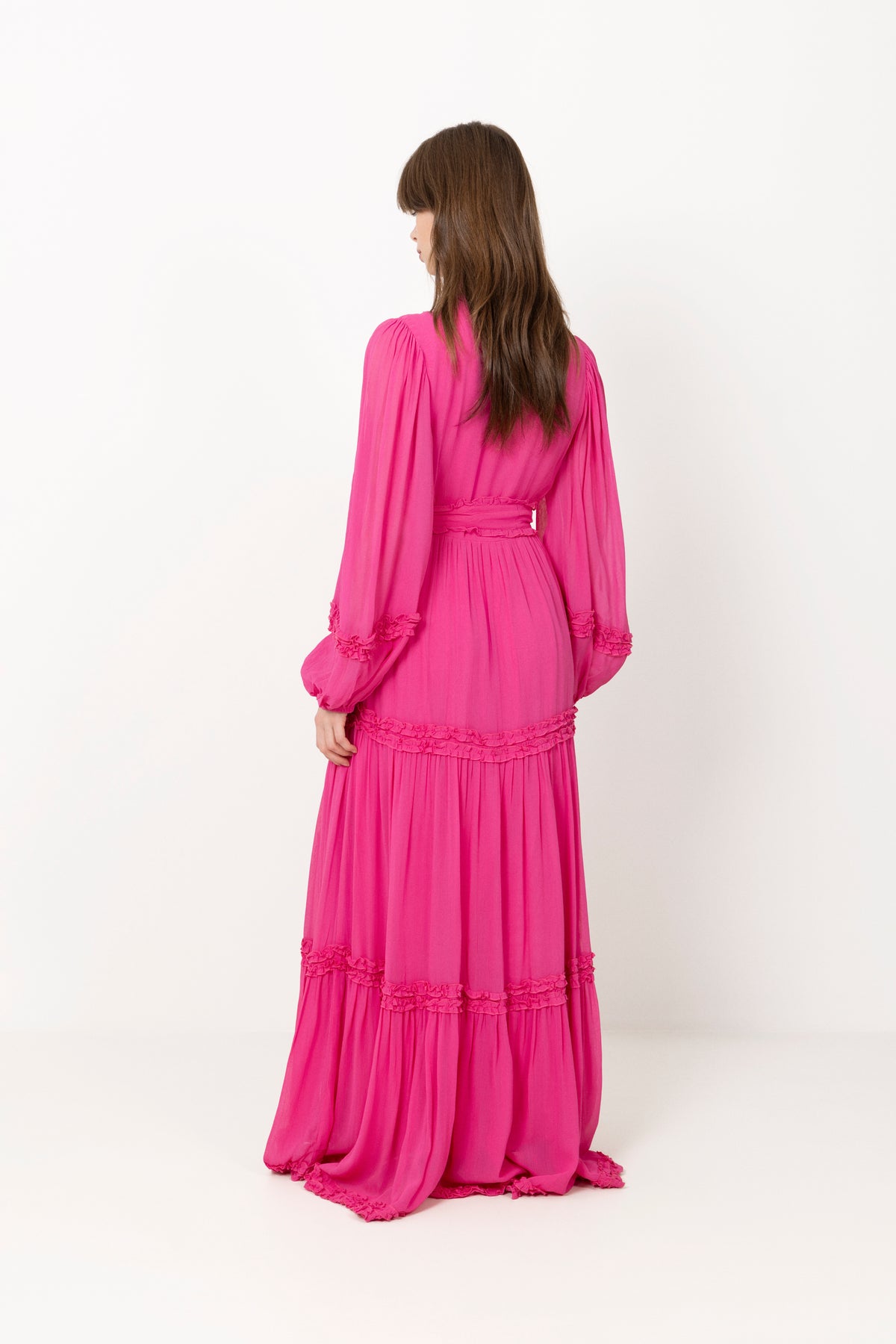 Violetta Maxi Dress - Hot Pink
