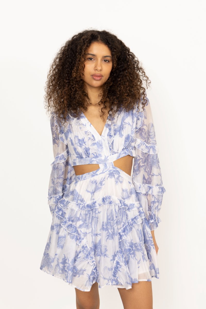 Kelly Mini Dress - Bluebell Bliss