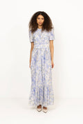 Sophie Puff Maxi Dress - Wisteria Kiss