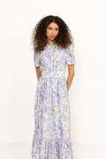 Sophie Puff Maxi Dress - Wisteria Kiss