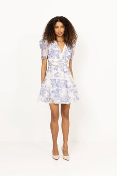 Emie Mini Dress - Bluebell Bliss