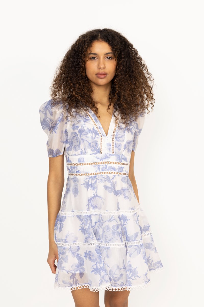 Emie Mini Dress - Bluebell Bliss