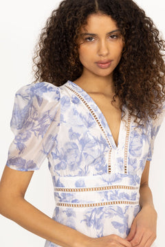 Emie Mini Dress - Bluebell Bliss