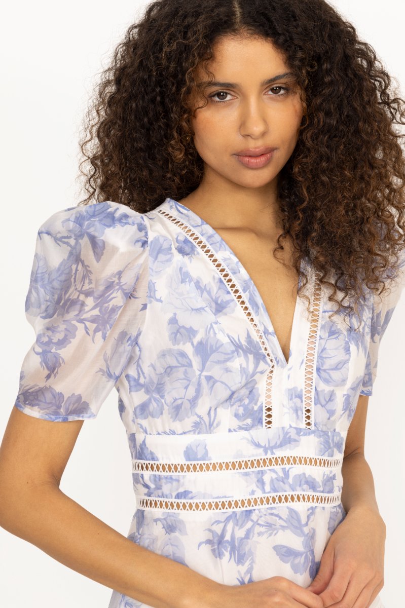 Emie Mini Dress - Bluebell Bliss