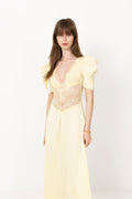 Francis Lace Midi Dress - Lemonade