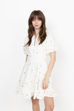 Makayla Dress - Lemon Aop